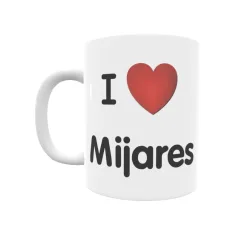 Taza - I ❤ Mijares Regalo original y funcional. Taza personalizada de tu localidad.