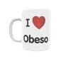 Taza - I ❤ Obeso