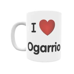 Taza - I ❤ Ogarrio Regalo original y funcional. Taza personalizada de tu localidad.