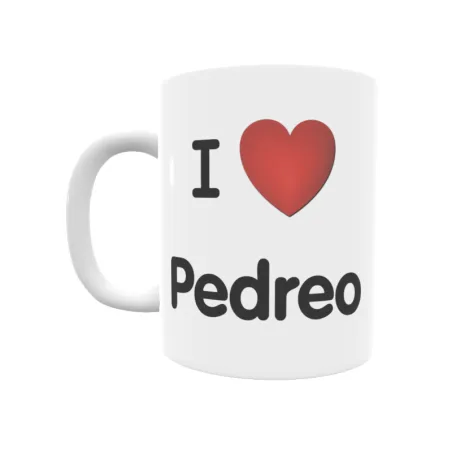 Taza - I ❤ Pedreo Regalo original y funcional. Taza personalizada de tu localidad.