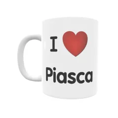 Taza - I ❤ Piasca Regalo original y funcional. Taza personalizada de tu localidad.