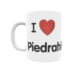 Taza - I ❤ Piedrahíta Regalo original y funcional. Taza personalizada de tu localidad.