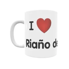 Taza - I ❤ Riaño de Campoo Regalo original y funcional. Taza personalizada de tu localidad.