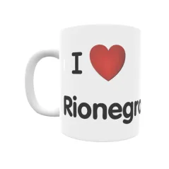 Taza - I ❤ Rionegro Regalo original y funcional. Taza personalizada de tu localidad.