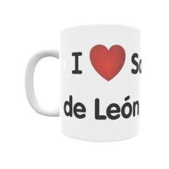 Taza - I ❤ San Vicente de León Regalo original y funcional. Taza personalizada de tu localidad.