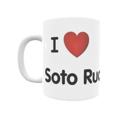 Taza - I ❤ Soto Rucandio Regalo original y funcional. Taza personalizada de tu localidad.