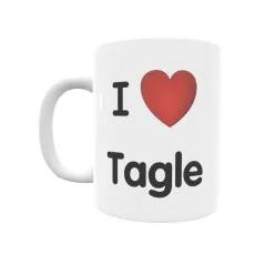 Taza - I ❤ Tagle Regalo original y funcional. Taza personalizada de tu localidad.