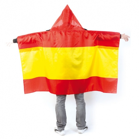 Bandera ESPAÑA poncho - Mundial 2018