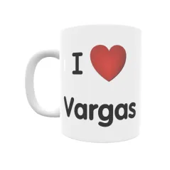 Taza - I ❤ Vargas Regalo original y funcional. Taza personalizada de tu localidad.