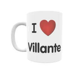 Taza - I ❤ Villante Regalo original y funcional. Taza personalizada de tu localidad.