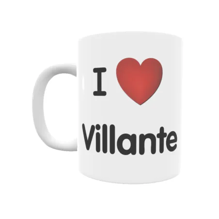 Taza - I ❤ Villante Regalo original y funcional. Taza personalizada de tu localidad.