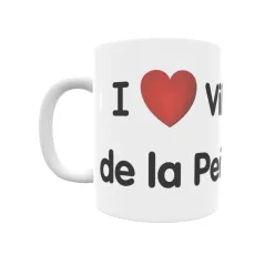 Taza - I ❤ Villanueva de la Peña Regalo original y funcional. Taza personalizada de tu localidad.