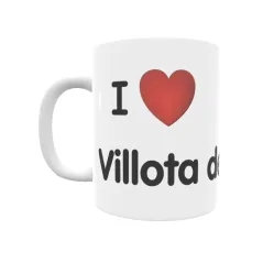 Taza - I ❤ Villota de Elines Regalo original y funcional. Taza personalizada de tu localidad.