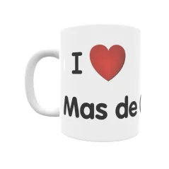 Taza - I ❤ Mas de Calaf Regalo original y funcional. Taza personalizada de tu localidad.