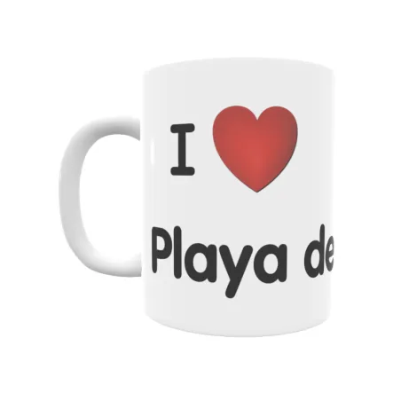 Taza - I ❤ Playa de la Torre Regalo original y funcional. Taza personalizada de tu localidad.