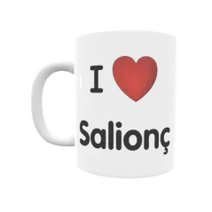 Taza - I ❤ Salionç Regalo original y funcional. Taza personalizada de tu localidad.