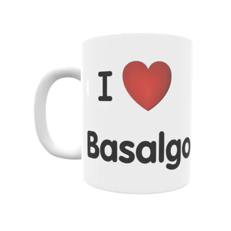 Taza - I ❤ Basalgo Regalo original y funcional. Taza personalizada de tu localidad.