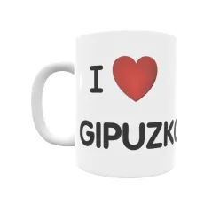 Taza - I ❤ Gipuzkoa Regalo original y funcional. Taza personalizada de tu localidad.