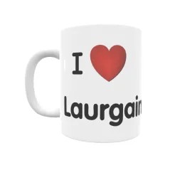 Taza - I ❤ Laurgain Regalo original y funcional. Taza personalizada de tu localidad.