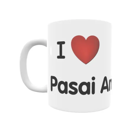 Taza - I ❤ Pasai Antxo Regalo original y funcional. Taza personalizada de tu localidad.