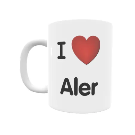 Taza - I ❤ Aler Regalo original y funcional. Taza personalizada de tu localidad.