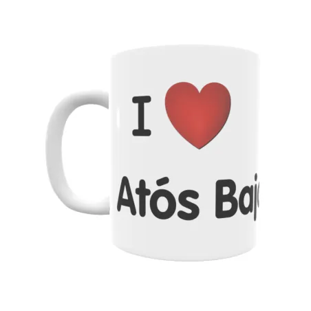 Taza - I ❤ Atós Bajo Regalo original y funcional. Taza personalizada de tu localidad.