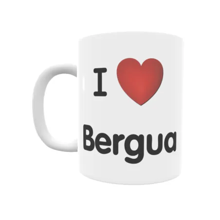 Taza - I ❤ Bergua Regalo original y funcional. Taza personalizada de tu localidad.