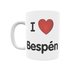 Taza - I ❤ Bespén Regalo original y funcional. Taza personalizada de tu localidad.