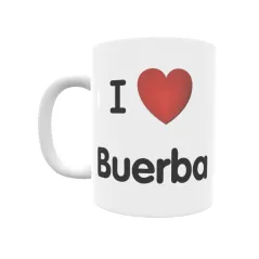 Taza - I ❤ Buerba Regalo original y funcional. Taza personalizada de tu localidad.