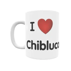 Taza - I ❤ Chibluco Regalo original y funcional. Taza personalizada de tu localidad.