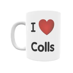 Taza - I ❤ Colls Regalo original y funcional. Taza personalizada de tu localidad.