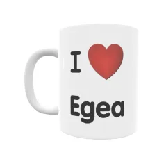 Taza - I ❤ Egea Regalo original y funcional. Taza personalizada de tu localidad.