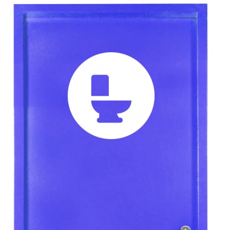 Vinilo personalizado - WC Baño - Puerta baños