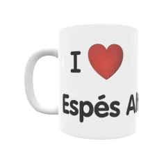 Taza - I ❤ Espés Alto Regalo original y funcional. Taza personalizada de tu localidad.