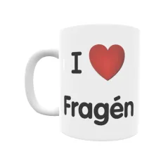 Taza - I ❤ Fragén Regalo original y funcional. Taza personalizada de tu localidad.