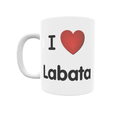 Taza - I ❤ Labata Regalo original y funcional. Taza personalizada de tu localidad.