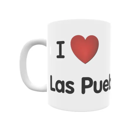 Taza - I ❤ Las Pueblas Regalo original y funcional. Taza personalizada de tu localidad.