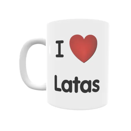 Taza - I ❤ Latas Regalo original y funcional. Taza personalizada de tu localidad.