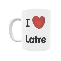 Taza - I ❤ Latre Regalo original y funcional. Taza personalizada de tu localidad.