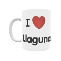 Taza - I ❤ Llagunas Regalo original y funcional. Taza personalizada de tu localidad.