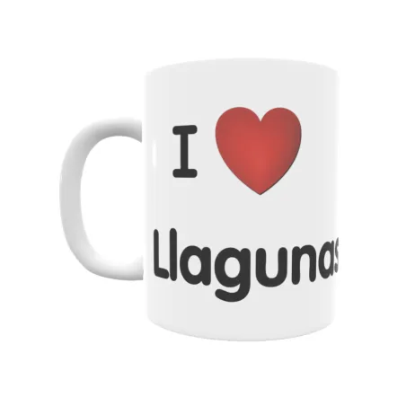 Taza - I ❤ Llagunas Regalo original y funcional. Taza personalizada de tu localidad.