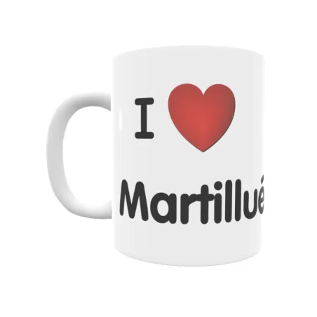 Taza - I ❤ Martillué Regalo original y funcional. Taza personalizada de tu localidad.