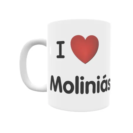 Taza - I ❤ Moliniás Regalo original y funcional. Taza personalizada de tu localidad.