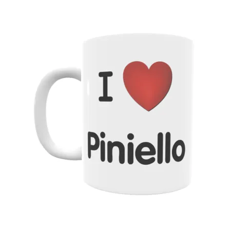 Taza - I ❤ Piniello Regalo original y funcional. Taza personalizada de tu localidad.