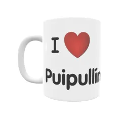 Taza - I ❤ Puipullín Regalo original y funcional. Taza personalizada de tu localidad.