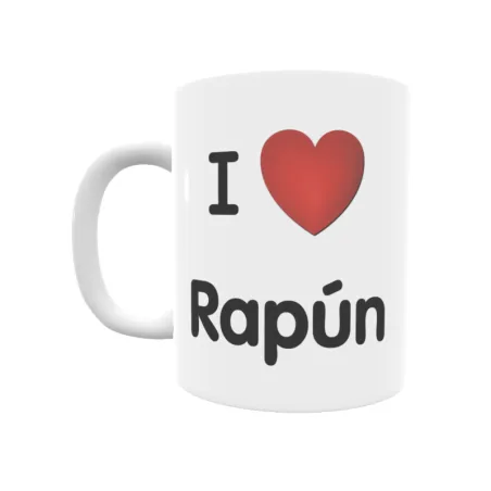 Taza - I ❤ Rapún Regalo original y funcional. Taza personalizada de tu localidad.