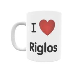 Taza - I ❤ Riglos Regalo original y funcional. Taza personalizada de tu localidad.