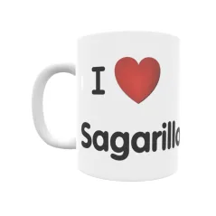 Taza - I ❤ Sagarillo Regalo original y funcional. Taza personalizada de tu localidad.