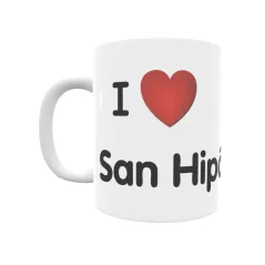 Taza - I ❤ San Hipólito Regalo original y funcional. Taza personalizada de tu localidad.