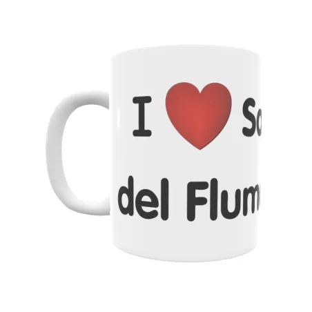 Taza - I ❤ San Lorenzo del Flumen Regalo original y funcional. Taza personalizada de tu localidad.